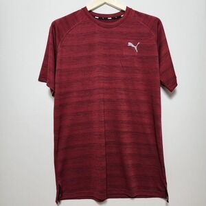 Puma Men's Short Sleeve Pace Tshirt Red Large
